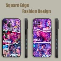 ราคา สําหรับ Redmi หมายเหตุ 12 Turbo K70 12 13 Pro A3 14C หมายเหตุ 14 Kpop Demon Hunters Rumi Zoey Mira สุนทรียศาสตร์ TFZ11 เคสโทรศัพท์ขอบสี่เหลี่ยม (52406896585)