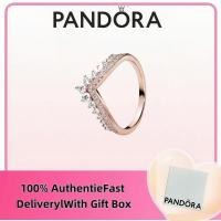 ราคา แหวนเงินสเตอร์ลิง S925 แบบ Princess Wishbone สำหรับผู้หญิง พร้อมเพชร CZ หมายเลข 187736CZ (41579178936)