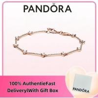 ราคา ปลอดภาษี 100 เครื่องประดับเงินสเตอร์ลิง s925 แหวนแพนโดร่า เครื่องประดับของขวัญ สร้อยข้อมือแท่งประดับเพชร 589217 ซี01 (42500981716)