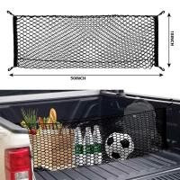 ราคา ตาข่ายเก็บของ ตาข่ายไนล่อน 50X18 นิ้ว ถุงตาข่ายท้ายรถ ตาข่ายคลุมสัมภาระท้ายรถ สําหรับเก็บสัมภาระ รถบรรทุก SUV (23977246228)