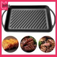ราคา Julia1 th 15 6inX8 7in Griddle Cast Iron Griddle Pan Skillet Flat Pan สําหรับ Camping Roasting (54353275622)