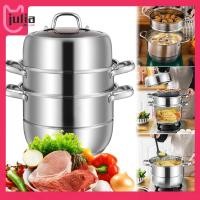 ราคา จูเลีย1 ไทย 11นิ้ว3ชั้นสแตนเลสที่มีฝาปิดและมือจับหม้อนึ่งหม้อนึ่งหม้อนึ่งหม้อนึ่ง (52755905527)