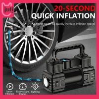 ราคา Julia1 th 24hส่ง 12v 150PSI ปั๊มยางรถกระบอกคู่ปั๊มลมไฟฟ้ารถยนต์เครื่องอัดอากาศขนาดเล็ก (29852009635)