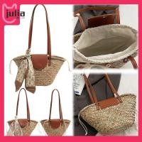 ราคา Julia1 th Women StrawทอTote Bag Summer Beach Bags Tote Clutch Bags for Outdoor Travel (26955131221)