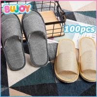 ราคา 100คู่ รองเท้า Slipper รองเท้าใส่ในบ้าน รองเท้าโรงแรม ใช้แล้วทิ้ง อย่างหนา รองเท้าแตะโรงแรม (41350015291)