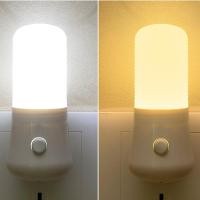 ราคา จัดส่งตอนนี้ โคมไฟ LED โคมไฟหัวนอน ไฟกลางคืน โคมไฟติดผนัง แบบเสียบปลั๊ก ประหยัดพลังงาน มี 2 สีให้เลือก (27566719711)