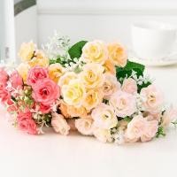 ราคา BUJOY 15 กิ่ง ดอกกุหลาบ ช่อดอกกุหลาบประดิษฐ์ ดอกไม้ประดิษฐ์ เหมาะสำหรับงานแต่งงานและตกแต่งบ้าน (25243394587)