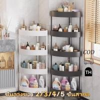 ราคา พร้อมส่ง ชั้นวางของในห้องน้ํา 2 3 4 5 การออกแบบกลวง มีล้อเลื่อนเคลื่อนย้ายได้คุณภาพ สามารถวางมุมห้องน้ำ ห้องครัว (24696100213)