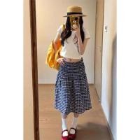 ราคา กระโปรงลายสก๊อตสำหรับฤดูใบไม้ผลิและใบไม้ร่วง สไตล์ญี่ปุ่น ทรงย้อนยุค เอวแคบ ดีไซน์เพื่อลดน้ำหนัก (56706766246)