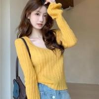 ราคา ปกเสื้อกันหนาวผู้หญิงแขนยาว สไตล์เกาหลี สำหรับฤดูหนาวในสไตล์อ่อนโยน (49556944746)