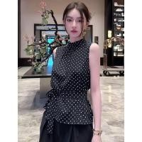 ราคา เสื้อลายจุดสีดำแขนกุด สไตล์ใหม่ ไฮเอนด์ เหมาะสำหรับฤดูร้อน (47056951207)