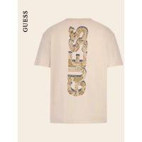 ราคา GUESS เสื้อยืดคอกลมสีทึบแฟชั่นลําลองสําหรับผู้ชายและผู้หญิง W4YI18JA914 (50204952388)