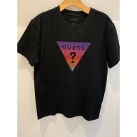 ราคา GUESS ผู้ชายสีทึบแฟชั่น Inverted Triangle โลโก้พิมพ์รอบคอหลวมสบายๆเสื้อยืด X4PI45K2Q40 (50054947333)