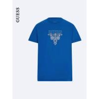 ราคา GUESS Mens LOGO Letter อินเทรนด์พิมพ์รอบคอเสื้อยืดแขนสั้น M5GI11K8FQ4 (48806979404)