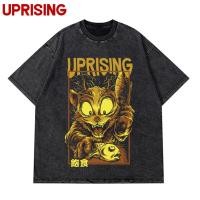 ราคา Vintage Anime Oversize T Shirt ผ้าฝ้ายแฟชั่นสำหรับทุกเพศ (47206213102)
