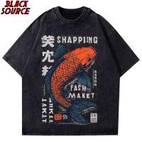 ราคา เสื้อยืดแขนสั้นผู้ชาย พิมพ์ลายเมฆสไตล์ญี่ปุ่น สีกรมท่าและส้ม (47206213066)