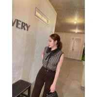 ราคา เชิ้ตแขนกุดลูกไม้ซับนู้ดคอผูกโบว์ (55457161483)