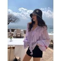 ราคา เสื้อชีฟองเนื้อนุ่มติดกระดุมหน้าผูกเชือกแต่งระบายเกาหลี (53750894943)