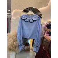 ราคา เสื้อเชิ้ตเกาหลีปกกลีบดอกไม้ (49706346299)