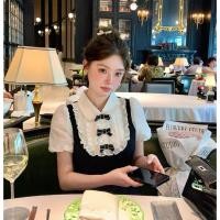 ราคา เชิ้ตคอบัวซาตินซิลค์แขนตุ๊กตา (57205993109)