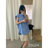 ราคา เชิ้ตคอตตอลแขนล้ำoversize (47907176414)