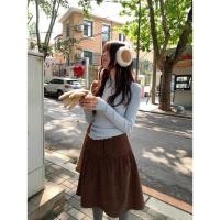 ราคา กระโปรงลูกฟูกลายจุดกระดุมหน้า (58002714511)