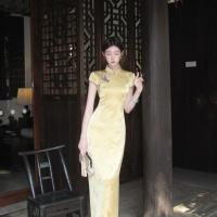 ราคา ชุดแฟชั่นกี่เพ้าย้อนยุค ดีไซน์ใหม่ สไตล์จีนหรูหรา (58155245173)