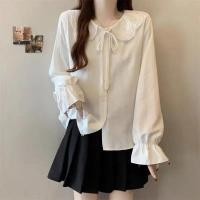 ราคา เสื้อแขนยาวลายลูกไม้ คอปก สไตล์หวาน เหมาะกับฤดูใบไม้ผลิและฤดูใบไม้ร่วง (55307312601)