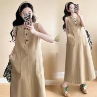 ราคา ชุดคลุมท้องสำหรับแม่มือใหม่ ออกแบบให้สวมใส่ง่าย สไตล์แขนกุด สีทึบ ไซส์ใหญ่ (55154684586)