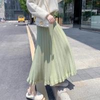 ราคา กระโปรงยาวเอวสูงพร้อมกระโปรงภายในทรงระบาย (48354350972)