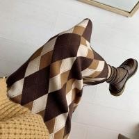 ราคา เพชร รูปหนายืดหยุ่นถักกระโปรงขนสัตว์ยาวฤดูใบไม้ร่วงฤดูหนาวใหม่กระโปรงลายสก๊อตหญิงถุงลมก้นกระโปรงฤดูหนาว (27413844377)