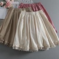 ราคา กางเกงขาสั้น ขากว้าง ผ้าฝ้าย และผ้าลินิน แบบบาง เอวสูง ทรงหลวม ขนาดใหญ่ แต่งลูกไม้ แฟชั่นฤดูร้อน สําหรับผู้หญิง (24670993203)