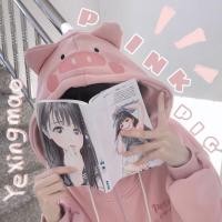 ราคา เสื้อโค้ทกันหนาว มีฮู้ด ผ้ากํามะหยี่ แบบหนา ปักลายหมูน่ารัก ทรงหลวม แฟชั่นฤดูใบไม้ร่วง และฤดูหนาว สําหรับนักเรียนผู้หญิง (18784389923)