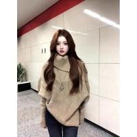 ราคา เสื้อกันหนาวแขนยาวสไตล์เกาหลี แบบคอเต่า สวมใส่ได้สบายในฤดูใบไม้ร่วงและฤดูหนาว ทรงหลวมเพื่อให้ดูผอมบางลง (52854312495)