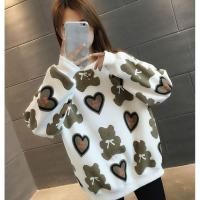 ราคา แจ็คเก็ตสไตล์เกาหลีสำหรับฤดูหนาว ขนแกะซับหนา แขนยาว (50254330208)