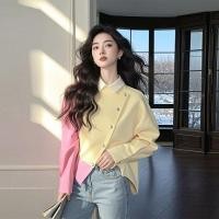 ราคา เสื้อแขนยาวสไตล์เกาหลีสีเหลืองสดใส ออกแบบใหม่ตามฤดูกาล (47304511139)