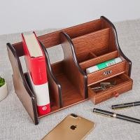 ราคา หุยซิง ที่ใส่ปากกาไม้อเนกประสงค์สก์ท็อปสร้างสรรค์อุปกรณ์สํานักงานการจัดเก็บบ้านการจัดเก็บปากกาถังกล่องเก็บที่มีลิ้นชัก ที0คิวเอฟ (40679034653)
