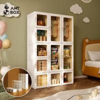 ราคา ANTBOX พร้อมส่ง ตู้เสื้อผ้าเด็ก 6 15 ช่อง 1 3 แขวน ประตูใสโปร่งแสงมองเห็นด้านในได้ เหมาะกับการแต่งห้องทุกสไตล์ ติดตั้งง่าย (43604076440)