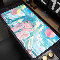 ราคา แผ่นรองเมาส์สําหรับเล่นเกมขนาดใหญ่ H Hatsune Miku Mousepad PC Gamer โต๊ะตกแต่งสํานักงานแผ่นรองเม้าส์ E Sports Playmat เกมอุปกรณ์เสริม (55354380691)