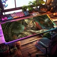 ราคา Elden ring Mouse Pad RGB Gaming Mouse Pad โต๊ะ HD Gamer ไฟ LED ขนาดใหญ่ XXL MousePads (47304954421)