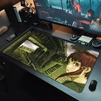 ราคา Anime Mouse Pad Gamer อุปกรณ์เสริมคอมพิวเตอร์โต๊ะ 900x400 การทดลองวิทยาศาสตร์อนุกรม Lain Gaming Office Mousepad XXL พรมพีซีขนาดใหญ่ (46304792232)