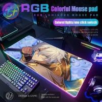 ราคา Honkai Star Rail Painon Anime Mouse Pad RGB Gaming Mouse Pad โต๊ะ HD Gamer ไฟ LED ขนาดใหญ่ XXL MousePads PC พรมคอมพิวเตอร์ (42578264892)
