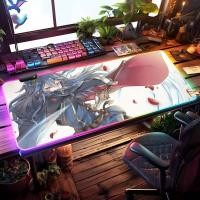 ราคา Fire Emblem Mouse Pad RGB Gaming Mouse Pad โต๊ะ HD Gamer ไฟ LED ขนาดใหญ่ XXL MousePads (54654940032)
