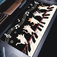 ราคา แผ่นรองเมาส์แล็ปท็อปพิกเซลศิลปะการ์ตูนแมว HD พิมพ์แป้นพิมพ์ Pad PC Musical Note อะนิเมะ Gamer โต๊ะแผ่นรองเม้าส์ Kawaii Gaming Mousepad (49704044259)