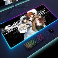 ราคา ใหม่ Steins Gate Mouse RGB Pad Gamer Pad Gaming Mousepad เมาส์คีย์บอร์ด PC โต๊ะพรม Mausagepad คอมพิวเตอร์แล็ปท็อป Pad (57455166005)