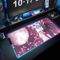 ราคา Remilia scarlet แผ่นรองเมาส์ RGB Gaming Mousepad Big LED Pad PC โต๊ะแผ่นรองเม้าส์ส่องสว่างแผ่นรองเม้าส์ขนาดใหญ่แป้นพิมพ์ตารางพรมปูพื้นพร้อม (40028269957)