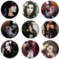 ราคา ใหม่ Retro Rock Band Tokio โรงแรมบิล Kaulitz ปุ่มสีชมพู Pin Gothic Rock เข็มกลัด Badge กระเป๋าเป้สะพายหลังตกแต่งแฟนรวบรวม Party (56655433152)