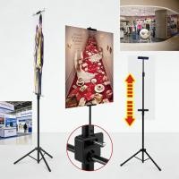 ราคา ขาตั้งป้ายโฆษณา ขาตั้งฟิวเจอร์บอร์ด ขาตั้งป้ายพลาสวูด ฟิวเจอร์บอร์ดbunting stand ปรับระดับได้ วางป้ายได้2ด้าน สีดำ Matte (55504182670)