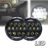 ราคา led ไฟหน้ารถยนต์ ไฟหน้า led 7 นิ้ว ไฟหน้าโคม 7 นิ้วไฟ 300W LED DRL กันน้ำสำหรับ SUV Jeep สำหรับรถยนต์รถออฟโรด 6000K (48604010752)