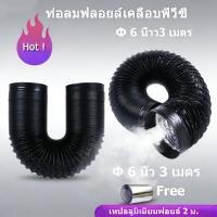 ราคา EasyBuyMall ท่อลมฟรอย ท่อลมฟลอยล์เคลือบพีวีซี 6 นิ้ว 3 เมตร ท่อลมแอร์เคลื่อนที่ (51405795124)